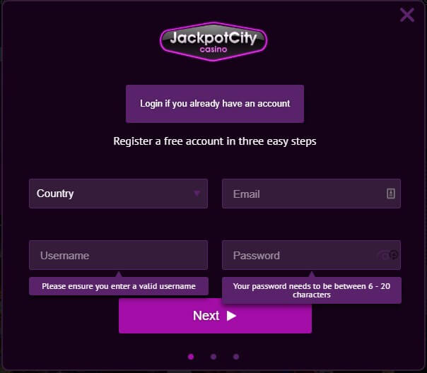 Open an Account with Jackpot City Casino 1 JackpotCity casino - sign in