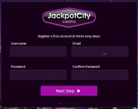 jackpotcity casino sign up and registration